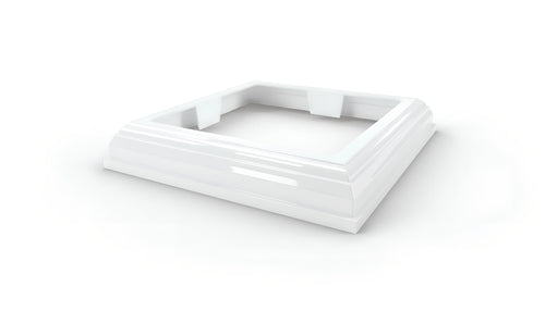 4" New England Trim Ring For Vinyl Fence Posts - BUY PER PIECE (EACH) / White