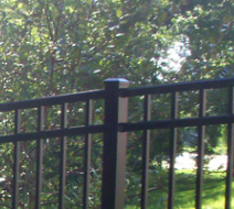 2-1/2" Sq. Black Post Cap for Ornamental Aluminum Fences