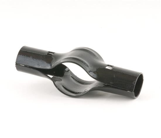 2-1/2" x 1-5/8" Black Line Rail Clamp For Chain Link Fences