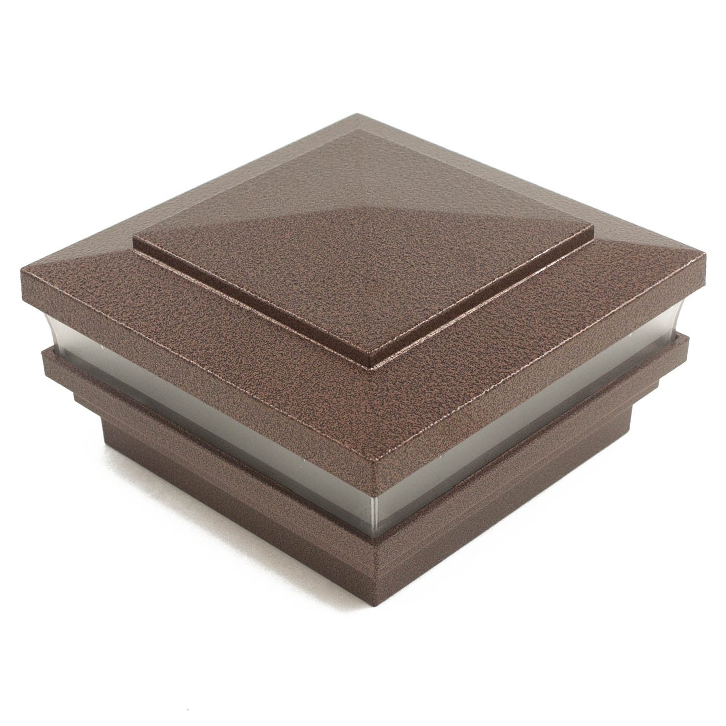 4" Sq. Low Voltage Cape May Post Cap (Box of 6) For Vinyl Fences