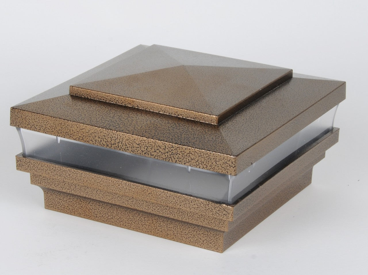 4" Sq. Low Voltage Cape May Post Cap (Box of 6) For Vinyl Fences