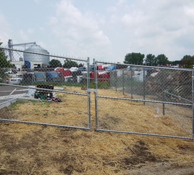 60" Tall - Commercial Chain Link Double Drive Gate