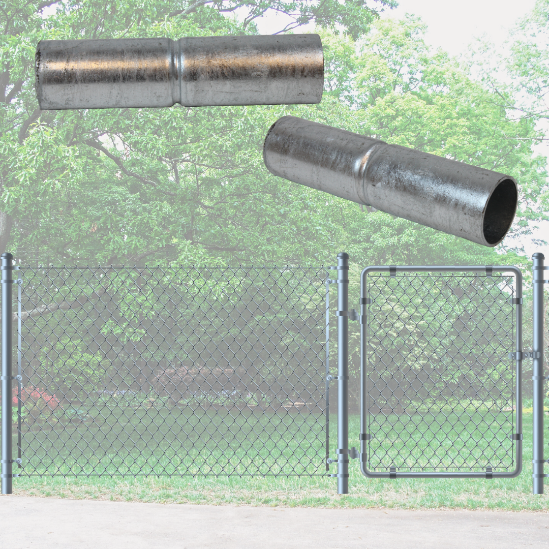 1-3/8" x 6" Top Rail Sleeve - Residential For Chain Link Fences