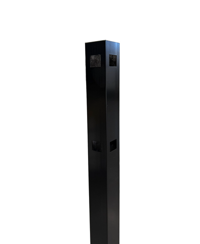2" Sq. x 6' tall 16-gauge Corner Post for Ornamental Aluminum Fences - BUY PER PIECE (EACH)