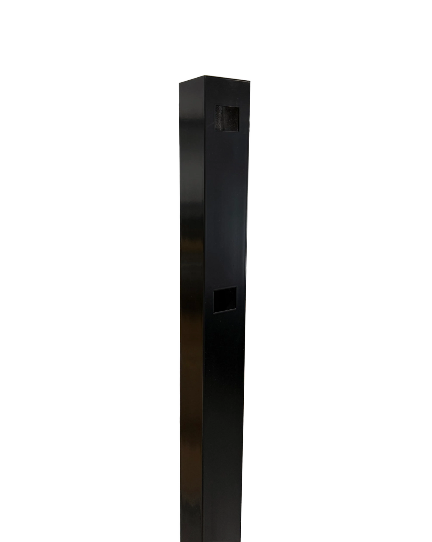 2" Sq. x 6' tall 16-gauge End Post for Ornamental Aluminum Fences