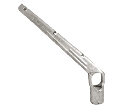 4" x 1-5/8" 3 Strand 45-Degree Galvanized Barbed Wire Arm for Chain Link Fences - BUY PER PIECE (EACH)