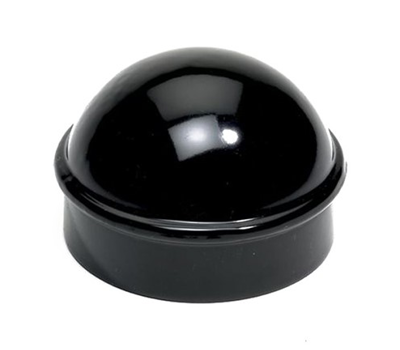 6-5/8" Black Steel Terminal Cap For Chain Link Fences