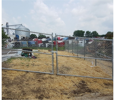 60" Tall - Commercial Chain Link Double Drive Gate