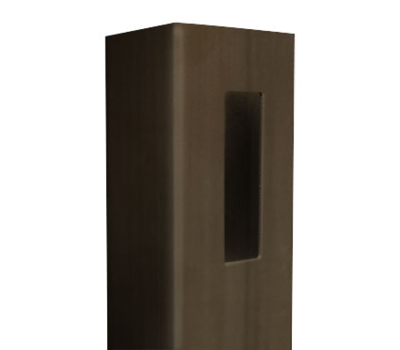 5" X 5" X 8' RW Chestnut Brown End Post For Vinyl Fences