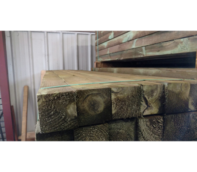 3-1/2" x 3-1/2" x 10' Green Treated Post