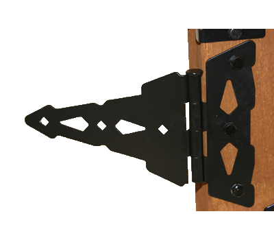 8" x 4" Wood Tee Hinge Pair for Wood Fence Gates - BUY PER PIECE (EACH)