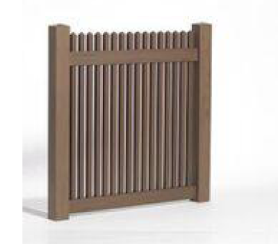 1" X 8" X 57-3/4" Chestnut Brown Tongue & Groove Picket For Vinyl Fences