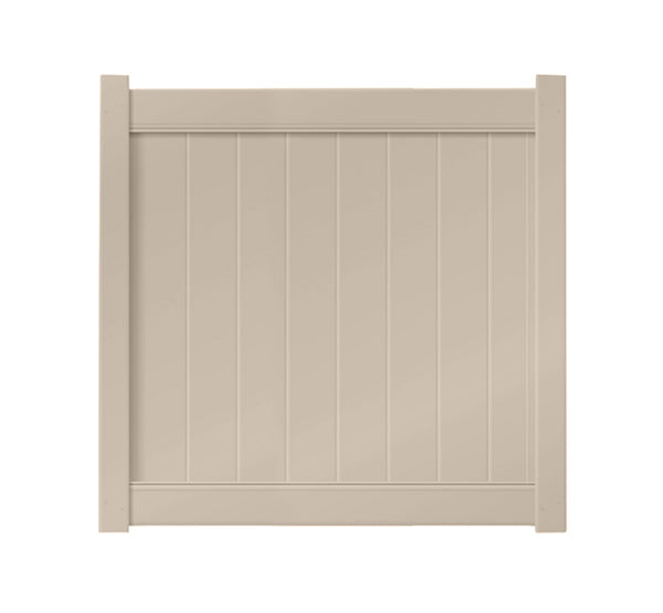 5' x 5' Sandstone Single Swing Vinyl Gate For Vinyl Fences