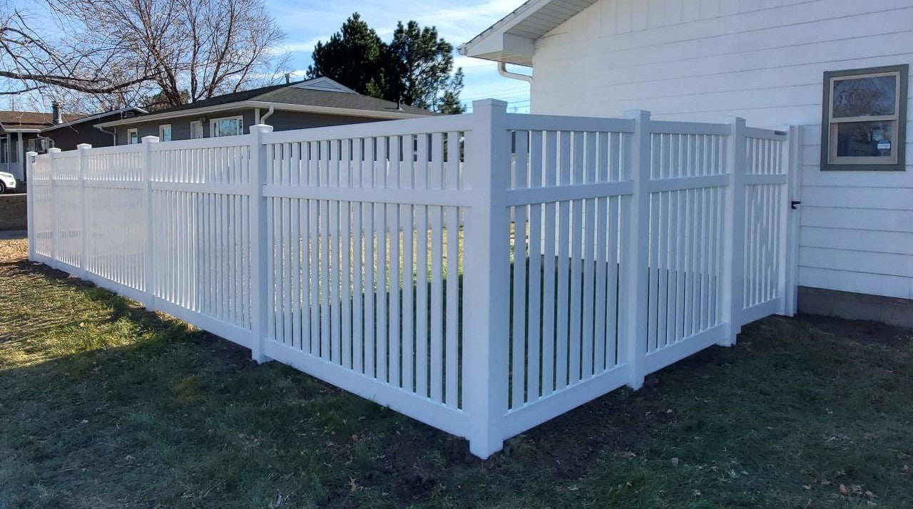 6' Vinyl Semi-Private Picket Fence (AFC-034) – Pros America's Fence Store