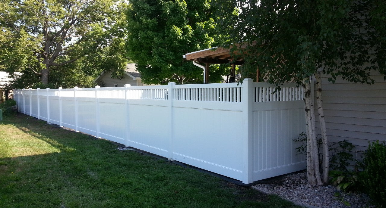 Complete Fence 6' Vinyl Privacy Fence w/ Picket Accent (AFC-018) - Price Per Piece ...