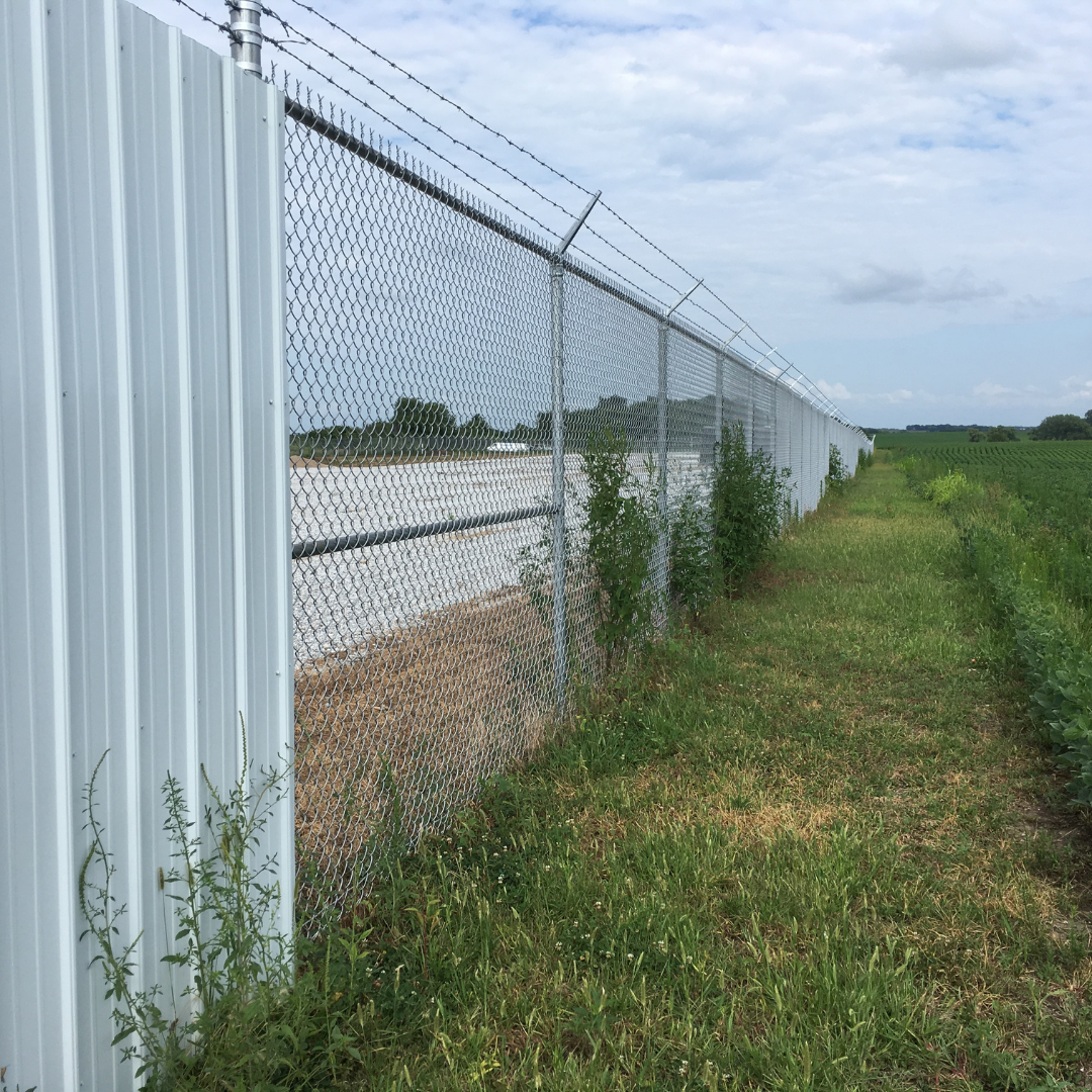 1-5/8" x 1-5/8" 3 Strand 45-Degree Galvanized Barbed Wire Arm for Chain Link Fences