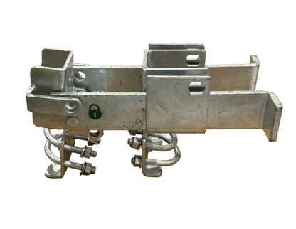 1-5/8" to 2" Galvanized Commercial American Double Drive Latch for Chain Link Fence Gates