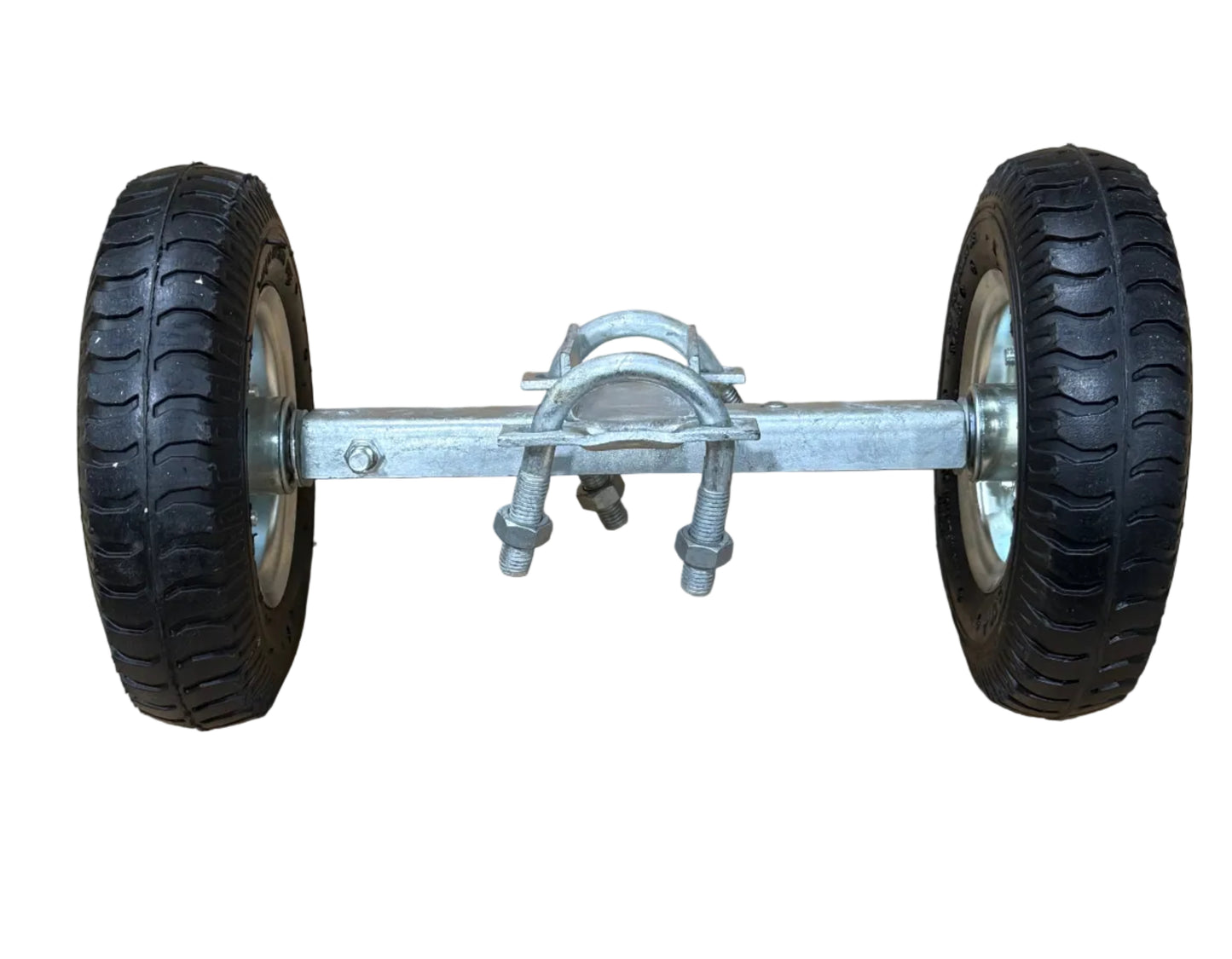 16" x 1-5/8" to 2" Rough & Ready Carrier with Pneumatic Wheels for Chain Link Fence Gates