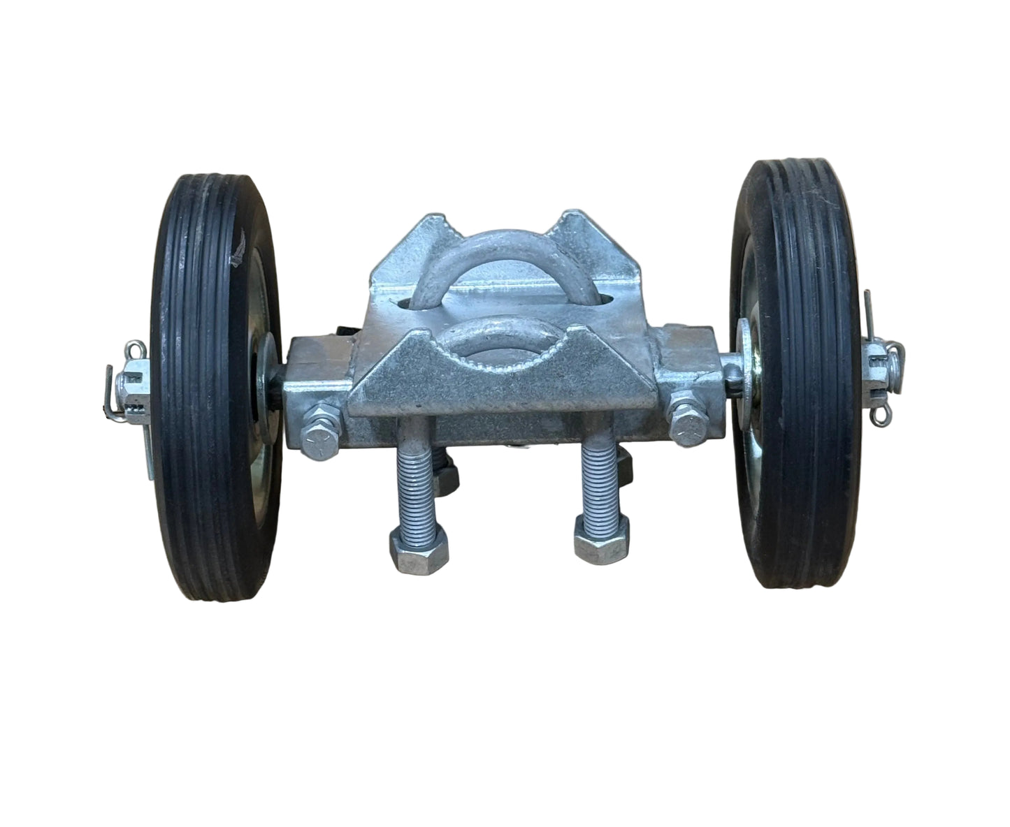 11" x 1-5/8" to 2" Residential Double Wheel Assembly with 6" Wheel for Chain Link Fence Gates