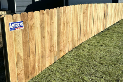 3-1/2" x 3-1/2" x 8' Treated Green Pine French Gothic Cut Post for Wood Fences
