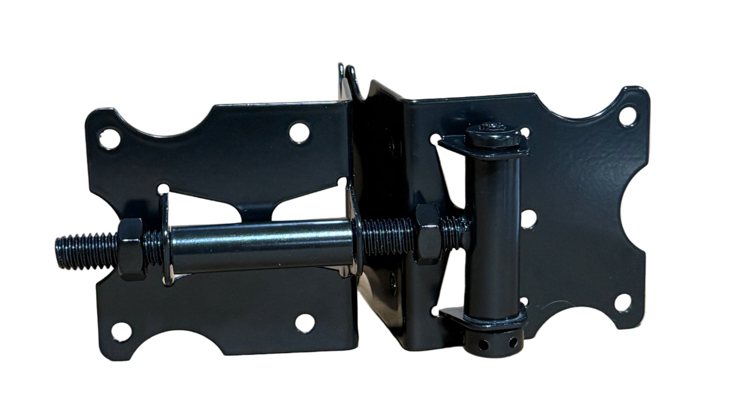 3-1/2" x 3-1/2" x 1-1/4" Multi-Adjustable Self-Closing Gate Hinge for Vinyl Fences