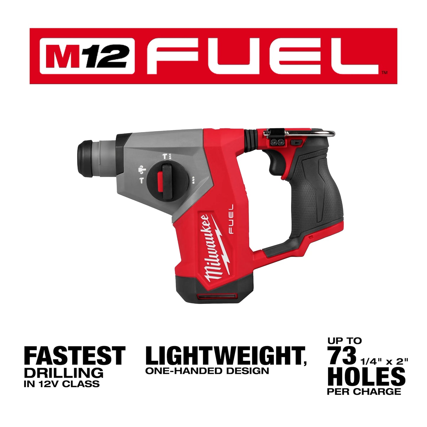MILWAUKEE M12 FUEL 5/8 SDS HMR DRILL