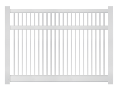 [AFC-017] 6' Tall x 8' Wide Pool Closed Picket Fence with 2-1/2" Air Space For Vinyl Fences
