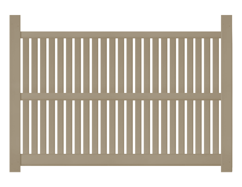 [Price Per Foot - AFC-C61] Classic 6' 3" Picket w/1" Air Space For Vinyl Fences