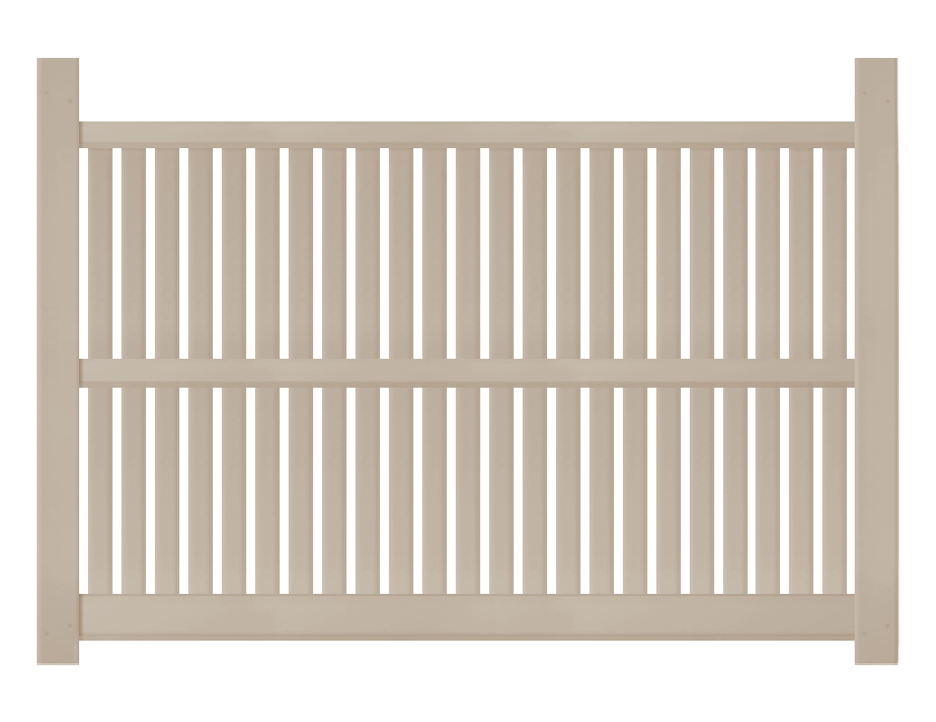 [Price Per Foot - AFC-C61] Classic 6' 3" Picket w/1" Air Space For Vinyl Fences