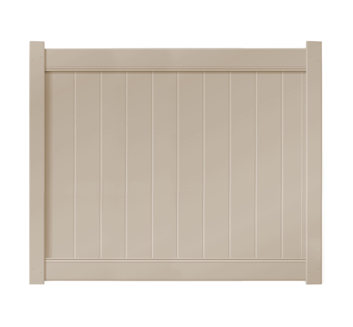 6' x 5' Sandstone Single Swing Vinyl Gate For Vinyl Fences