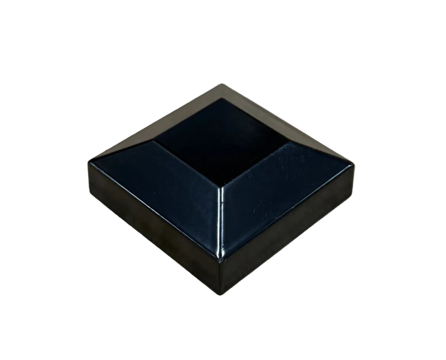 2" Sq. Black Post Cap for Ornamental Aluminum Fences