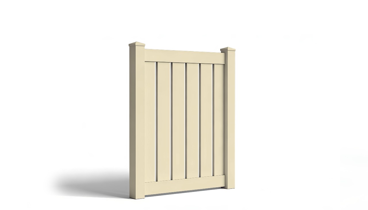 4' Tall x 4' Wide Single Swing Vinyl Gate For Vinyl Fences (AFC-0304)