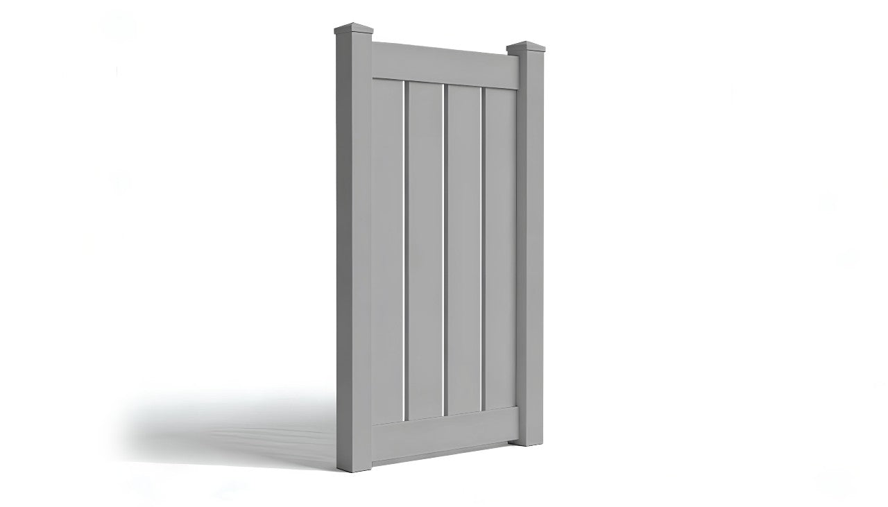6' Tall x 3' Wide Single Swing Vinyl Gate For Vinyl Fences (AFC-030)