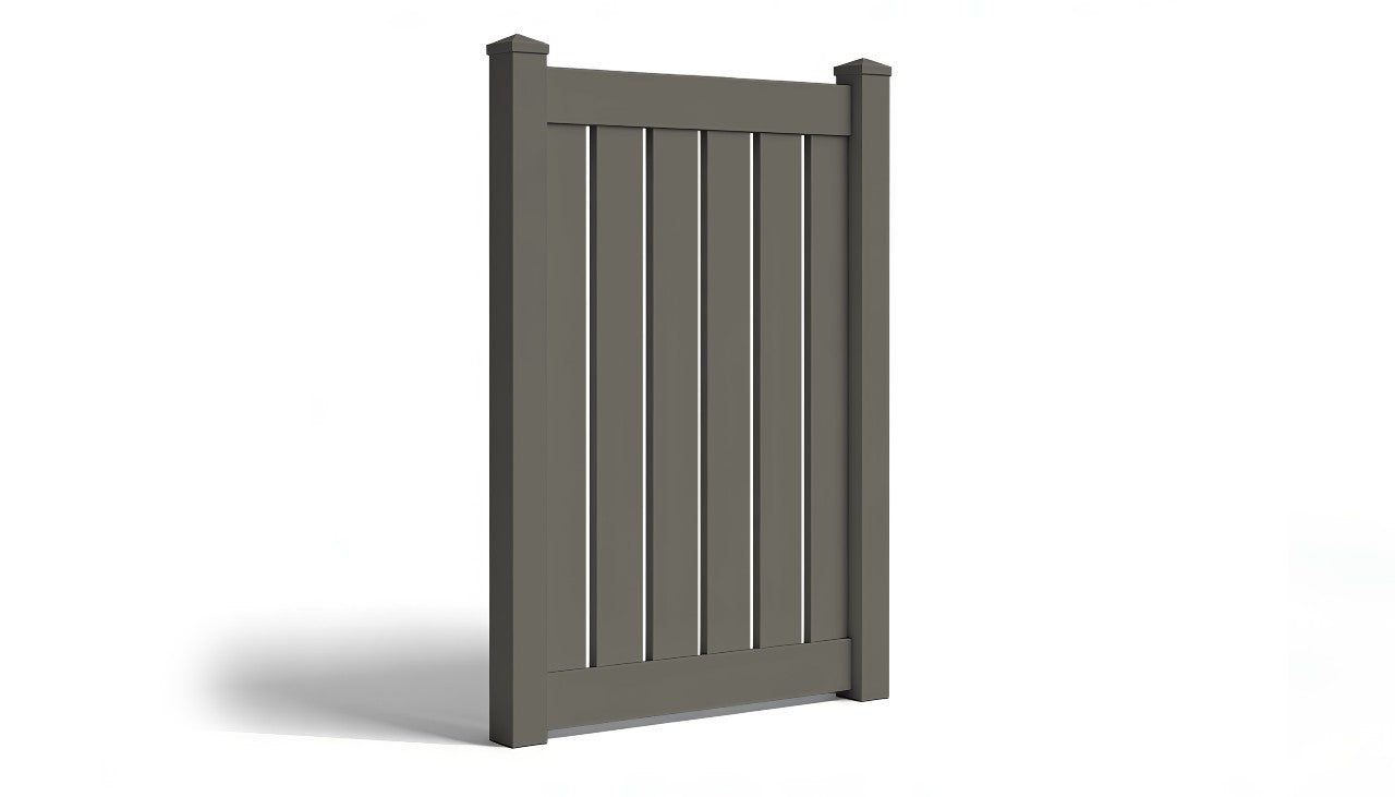 6' Tall x 4' Wide Single Swing Vinyl Gate For Vinyl Fences (AFC-030)