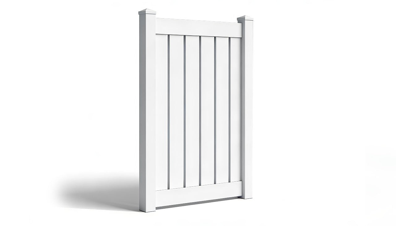 6' Tall x 4' Wide Single Swing Vinyl Gate For Vinyl Fences (AFC-030)