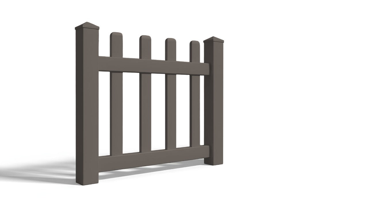 3' Tall x 3' Wide Single Swing Vinyl Gate For Vinyl Fences (AFC-11)