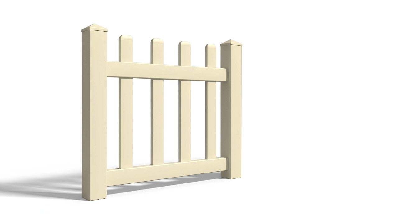 3' Tall x 3' Wide Single Swing Vinyl Gate For Vinyl Fences (AFC-11)
