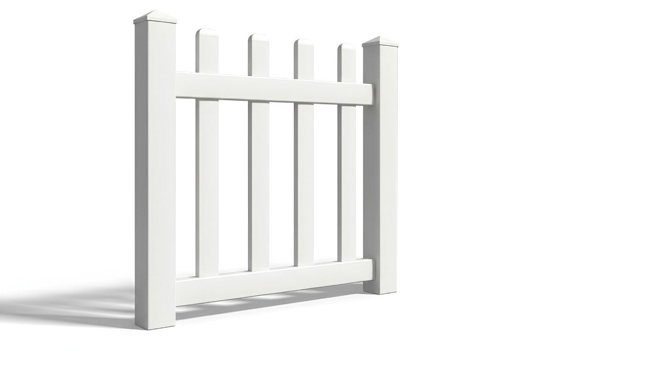 4' Tall x 3' Wide Single Swing Vinyl Gate For Vinyl Fences (AFC-15)