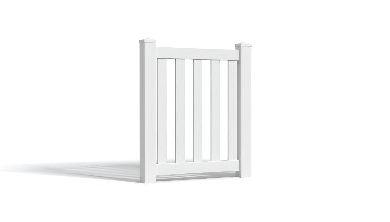 3' Tall x 3' Wide Single Swing Vinyl Gate For Vinyl Fences (AFC-16)