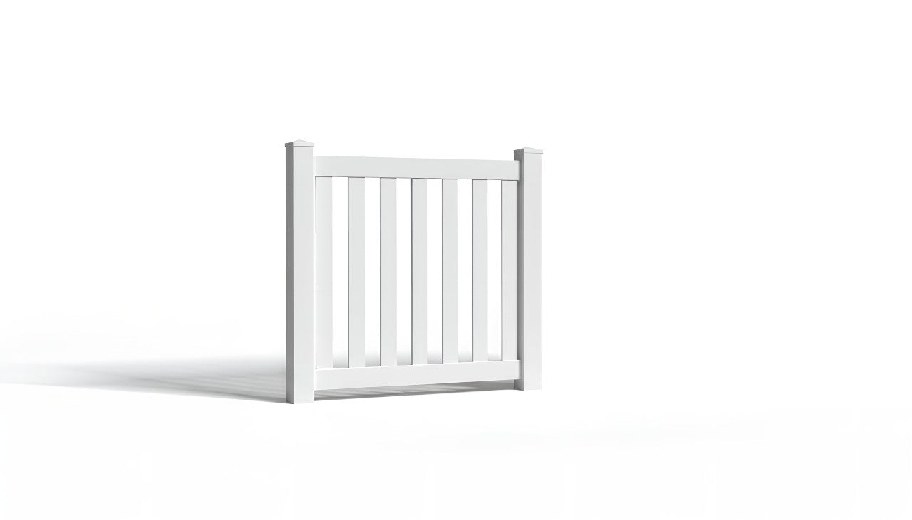 3' Tall x 4' Wide Single Swing Vinyl Gate For Vinyl Fences (AFC-16)