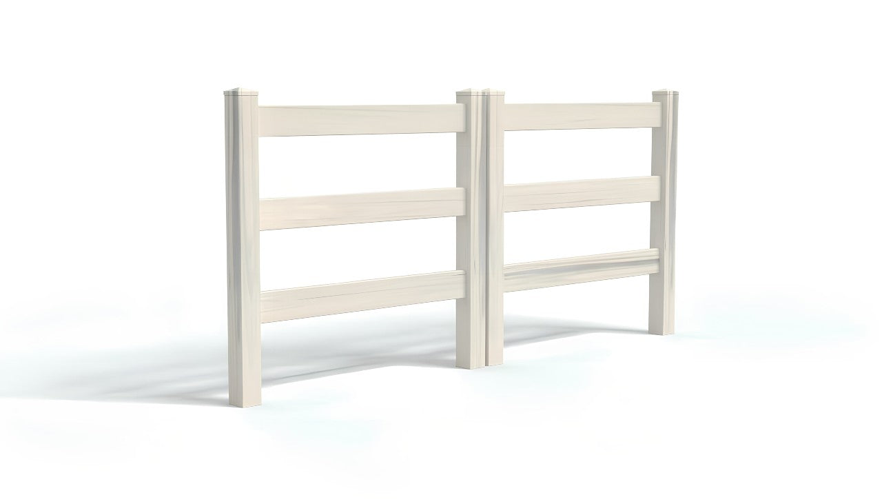 5' Tall x 8' Wide Double Drive Swing Vinyl Gate For Vinyl Fences (AFC-19A)
