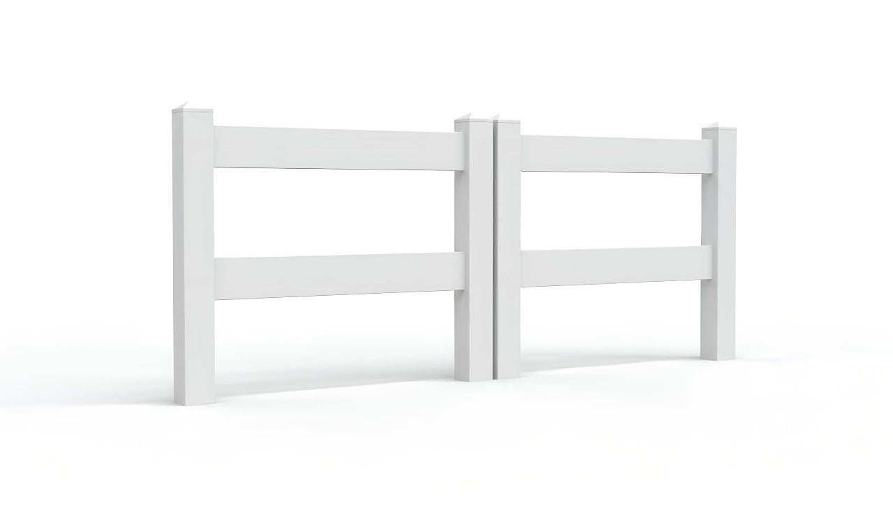 3' Tall x 6' Wide Double Drive Swing Vinyl Gate For Vinyl Fences (AFC-302)