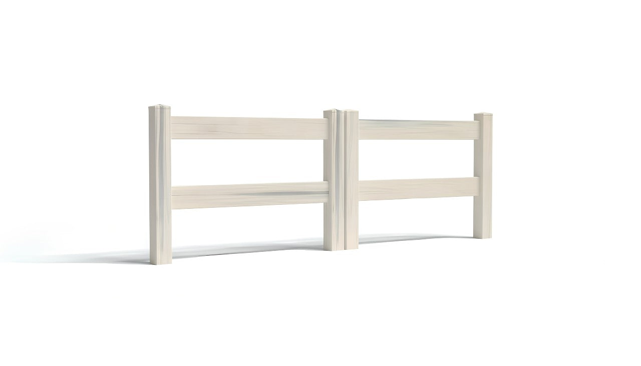 3' Tall x 8' Wide Double Drive Swing Vinyl Gate For Vinyl Fences (AFC-302)