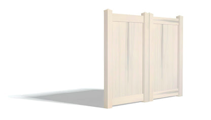 Vinyl Privacy AFC-373 Double Drive Gate (Hardware Included)