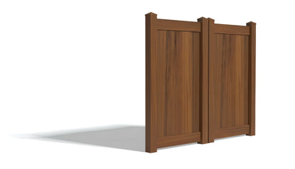 Vinyl Privacy AFC-373 Double Drive Gate (Hardware Included)