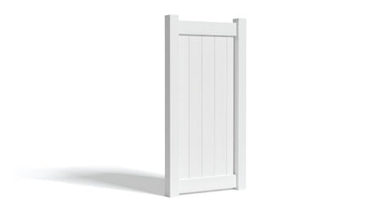 6' Tall AFC-373 Single Swing Vinyl Gate (Hinges & Latch Included)