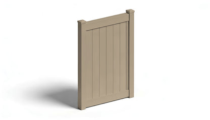 6' Tall AFC-373 Single Swing Vinyl Gate (Hinges & Latch Included)