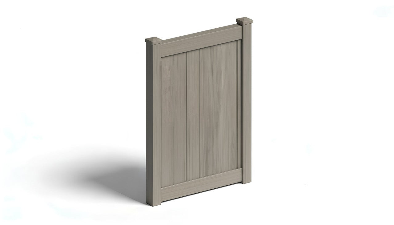 6' Tall x 4' Wide Single Swing Vinyl Gate For Vinyl Fences (AFC-373)