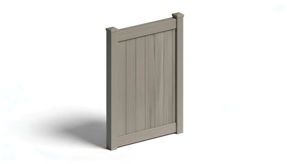 6' Tall AFC-373 Single Swing Vinyl Gate (Hinges & Latch Included)