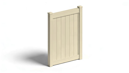 6' Tall AFC-373 Single Swing Vinyl Gate (Hinges & Latch Included)